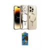 ieg™ iPhone 13 Pro Max Kılıf Nova Işık Özel Seri - Siyah 18D Cam Ekran Koruyucu