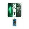 ieg™ iPhone 13 Pro Max Kılıf Nova Işık Özel Seri - Siyah 18D Cam Ekran Koruyucu