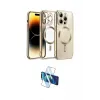 ieg™ iPhone 13 Pro Max Kılıf Nova Işık Özel Seri - Siyah 3D Antistatik Cam Ekran Koruyucu