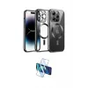 ieg™ iPhone 13 Pro Max Kılıf Nova Işık Özel Seri - Siyah 3D Antistatik Cam Ekran Koruyucu