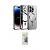 ieg™ iPhone 13 Pro Max Kılıf Nova Işık Özel Seri - Siyah 6D Mat Seramik Hayalet Nano Ekran Koruyucu