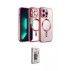 ieg™ iPhone 13 Pro Max Kılıf Nova Işık Özel Seri - Siyah Bilvis 3D Cam Ekran Koruyucu