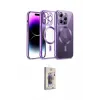 ieg™ iPhone 13 Pro Max Kılıf Nova Işık Özel Seri - Siyah Bilvis 3D Cam Ekran Koruyucu