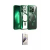 ieg™ iPhone 13 Pro Max Kılıf Nova Işık Özel Seri - Siyah Bilvis 3D Mat Cam Ekran Koruyucu