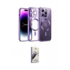 ieg™ iPhone 13 Pro Max Kılıf Nova Işık Özel Seri - Siyah Bilvis 3D Mat Cam Ekran Koruyucu