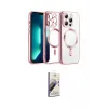 ieg™ iPhone 13 Pro Max Kılıf Nova Işık Özel Seri - Siyah Bilvis 3D Mat Cam Ekran Koruyucu