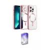 ieg™ iPhone 13 Pro Max Kılıf Nova Işık Özel Seri - Siyah Bilvis 5in1 3D Magic Cam Ekran Koruyucu