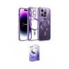 ieg™ iPhone 13 Pro Max Kılıf Nova Işık Özel Seri - Siyah Bilvis 5in1 5D Magic Hayalet Cam Ekran Koruyucu