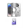ieg™ iPhone 13 Pro Max Kılıf Nova Işık Özel Seri - Siyah Bilvis 5in1 5D Magic Hayalet Cam Ekran Koruyucu