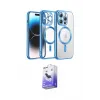 ieg™ iPhone 13 Pro Max Kılıf Nova Işık Özel Seri - Siyah Bilvis 5in1 5D Magic Hayalet Cam Ekran Koruyucu