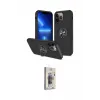 ieg™ iPhone 13 Pro Max Kılıf Odak Form Prime - Siyah Bilvis 3D Cam Ekran Koruyucu