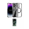 ieg™ iPhone 13 Pro Max Kılıf Pusula Form - Şeffaf 360 Full Body Arka Koruyucu