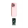 ieg™ iPhone 13 Pro Max Kılıf Siluet Minimal Özel Seri - Şeffaf 360 Full Body Arka Koruyucu
