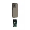 ieg™ iPhone 13 Pro Max Kılıf Siluet Minimal Özel Seri - Şeffaf 360 Full Body Arka Koruyucu