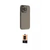 ieg™ iPhone 13 Pro Max Kılıf Siluet Minimal Özel Seri - Şeffaf Maxco Cam Ekran Koruyucu