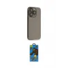 ieg™ iPhone 13 Pro Max Kılıf Siluet Minimal Özel Seri - Siyah 18D Cam Ekran Koruyucu