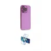ieg™ iPhone 13 Pro Max Kılıf Siluet Minimal Özel Seri - Siyah 3D Antistatik Cam Ekran Koruyucu