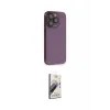 ieg™ iPhone 13 Pro Max Kılıf Siluet Minimal Özel Seri - Siyah Bilvis 3D Mat Cam Ekran Koruyucu