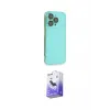 ieg™ iPhone 13 Pro Max Kılıf Siluet Minimal Özel Seri - Siyah Bilvis 5in1 5D Magic Hayalet Cam Ekran Koruyucu
