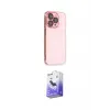 ieg™ iPhone 13 Pro Max Kılıf Siluet Minimal Özel Seri - Siyah Bilvis 5in1 5D Magic Hayalet Cam Ekran Koruyucu