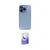 ieg™ iPhone 13 Pro Max Kılıf Siluet Minimal Özel Seri - Siyah Bilvis 5in1 5D Magic Hayalet Cam Ekran Koruyucu