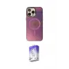 ieg™ iPhone 13 Pro Max Kılıf Siluet Modern Koleksiyonu - Siyah Bilvis 5in1 3D Magic Cam Ekran Koruyucu