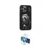ieg™ iPhone 13 Pro Max Kılıf Siluet Modern Özel Seri - Siyah 3D Antistatik Cam Ekran Koruyucu