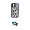 ieg™ iPhone 13 Pro Max Kılıf Siluet Modern Özel Seri - Siyah 3D Antistatik Cam Ekran Koruyucu