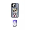 ieg™ iPhone 13 Pro Max Kılıf Siluet Modern Özel Seri - Siyah Bilvis 5in1 3D Magic Cam Ekran Koruyucu