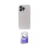 ieg™ iPhone 13 Pro Max Kılıf Ufuk Minimal Özel Seri - Siyah Bilvis 5in1 5D Magic Hayalet Cam Ekran Koruyucu