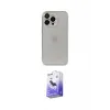 ieg™ iPhone 13 Pro Max Kılıf Ufuk Minimal Özel Seri - Siyah Bilvis 5in1 5D Magic Hayalet Cam Ekran Koruyucu