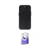 ieg™ iPhone 13 Pro Max Kılıf Ufuk Minimal Özel Seri - Siyah Bilvis 5in1 5D Magic Hayalet Cam Ekran Koruyucu