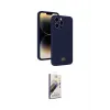 ieg™ iPhone 13 Pro Max Kılıf Vadi Çizgi Prime - Siyah Bilvis 3D Mat Cam Ekran Koruyucu