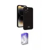 ieg™ iPhone 13 Pro Max Kılıf Vadi Çizgi Prime - Siyah Bilvis 5in1 3D Magic Cam Ekran Koruyucu