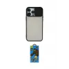 ieg™ iPhone 13 Pro Max Kılıf Vadi Çizgi - Siyah 18D Cam Ekran Koruyucu