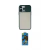 ieg™ iPhone 13 Pro Max Kılıf Vadi Çizgi - Siyah 18D Cam Ekran Koruyucu