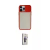 ieg™ iPhone 13 Pro Max Kılıf Vadi Çizgi - Siyah Bilvis 3D Cam Ekran Koruyucu