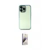 ieg™ iPhone 13 Pro Max Kılıf Vadi Minimal - Siyah Bilvis 3D Mat Cam Ekran Koruyucu