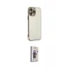 ieg™ iPhone 13 Pro Max Kılıf Yankı Serisi - Siyah Bilvis 3D Cam Ekran Koruyucu
