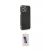 ieg™ iPhone 13 Pro Max Kılıf Yankı Serisi - Siyah Joko 5D Cam