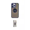 ieg™ iPhone 13 Pro Max Kılıf Yörünge Çizgi - Siyah Bilvis 3D Cam Ekran Koruyucu