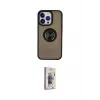 ieg™ iPhone 13 Pro Max Kılıf Yörünge Çizgi - Siyah Bilvis 3D Cam Ekran Koruyucu