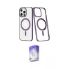 ieg™ iPhone 13 Pro Max Kılıf Yörünge Minimal - Siyah Bilvis 5in1 3D Magic Cam Ekran Koruyucu