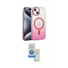 ieg™ iPhone 14 Kılıf Ahenk Doku Özel Seri - Şeffaf Royal Nano Ekran Koruyucu