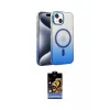 ieg™ iPhone 14 Kılıf Ahenk Doku Özel Seri - Siyah Buffer Hayalet Cam Ekran Koruyucu