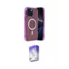 ieg™ iPhone 14 Kılıf Eksen Çizgi - Siyah Bilvis 5in1 3D Magic Cam Ekran Koruyucu