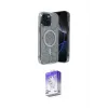 ieg™ iPhone 14 Kılıf Eksen Çizgi - Siyah Bilvis 5in1 3D Magic Cam Ekran Koruyucu