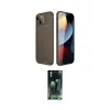 ieg™ iPhone 14 Kılıf Eksen Form Prime - Şeffaf 360 Full Body Arka Koruyucu