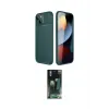 ieg™ iPhone 14 Kılıf Eksen Form Prime - Şeffaf 360 Full Body Arka Koruyucu