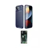 ieg™ iPhone 14 Kılıf Eksen Form Prime - Şeffaf 360 Full Body Arka Koruyucu